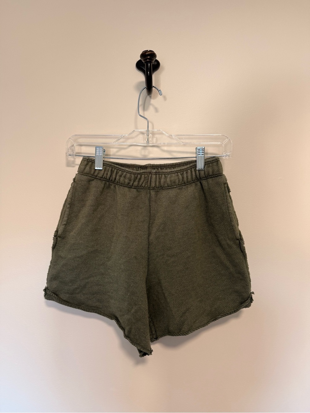 aerie Olive Green Knit Athletic Shorts